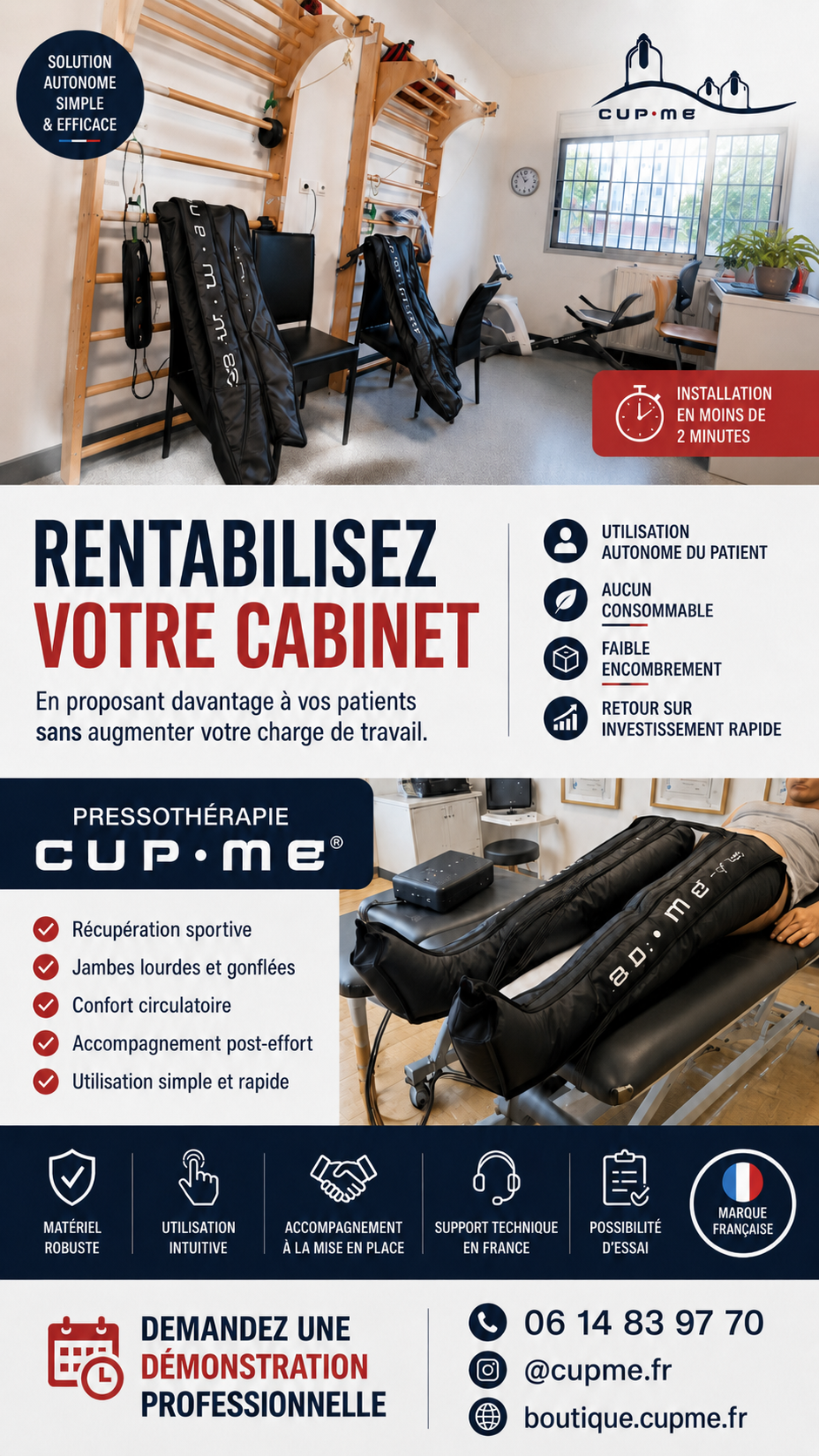 Gamme EVOLUTIF - La solution polyvalente pour un cabinet médical, kiné ou ostéo